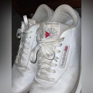 White REEBOK Classic women’s sneakers